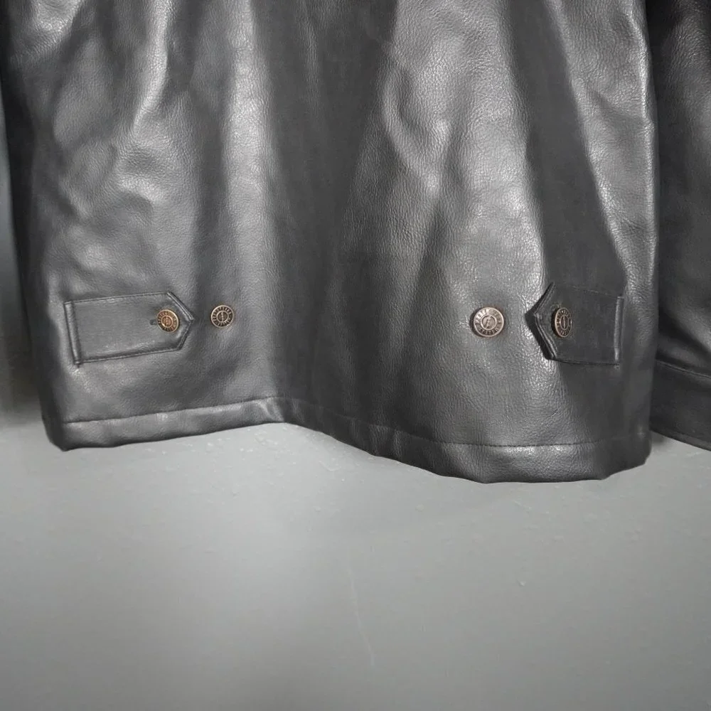 Protection System Womens Black Polyester Zip Up Motorcycle Jacket Size 14/16 - Picture 5 of 8